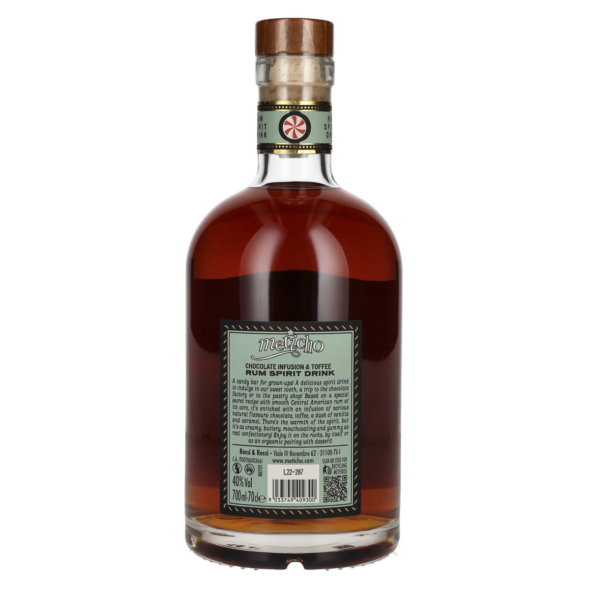 Rum Nation Meticho Chocolate Infusion &amp; Toffee Rum Spirit Drink 40% vol. 0,7 l