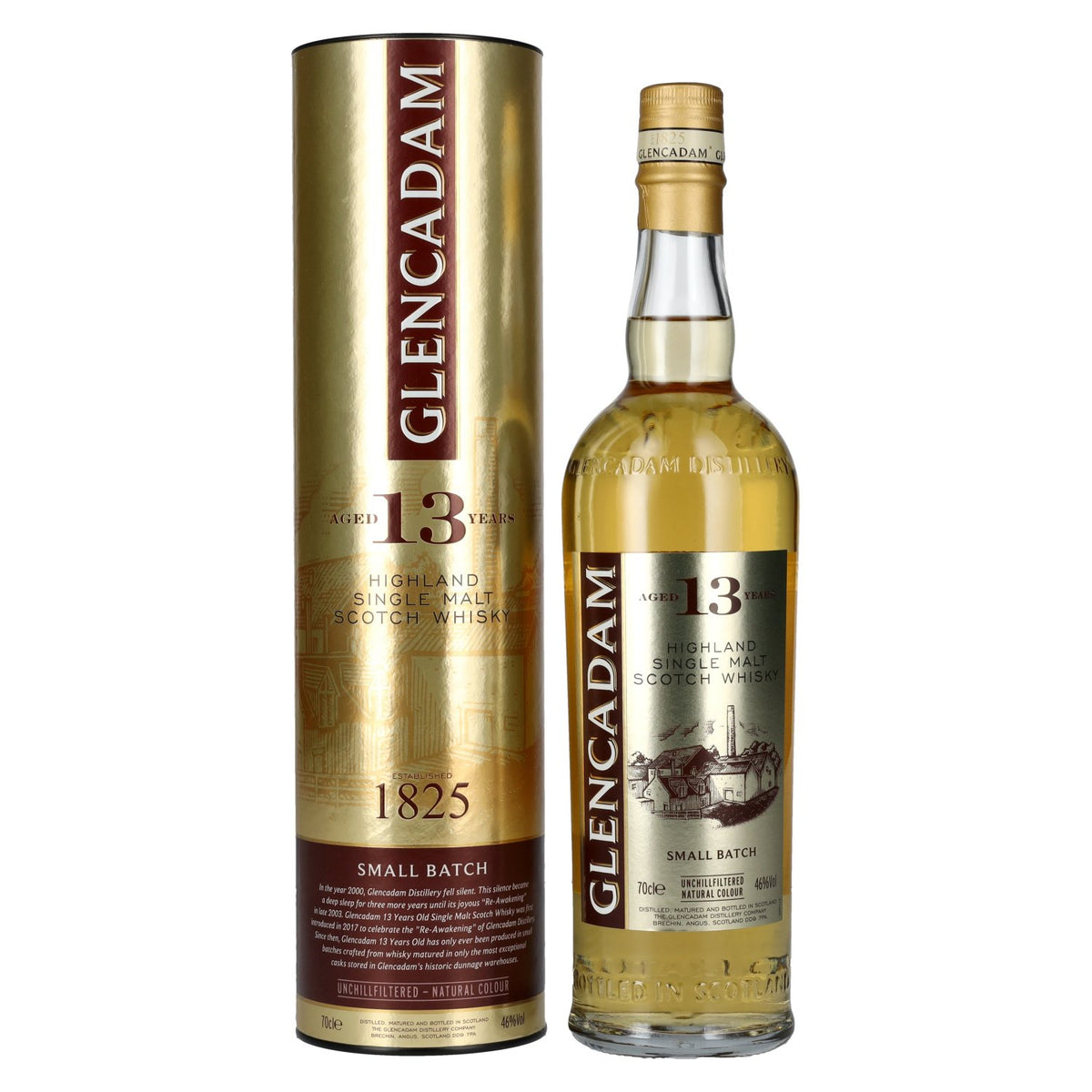 Glencadam 13 Years Old SMALL BATCH Highland Single Malt Scotch 46% Vol. 0,7l in Geschenkbox