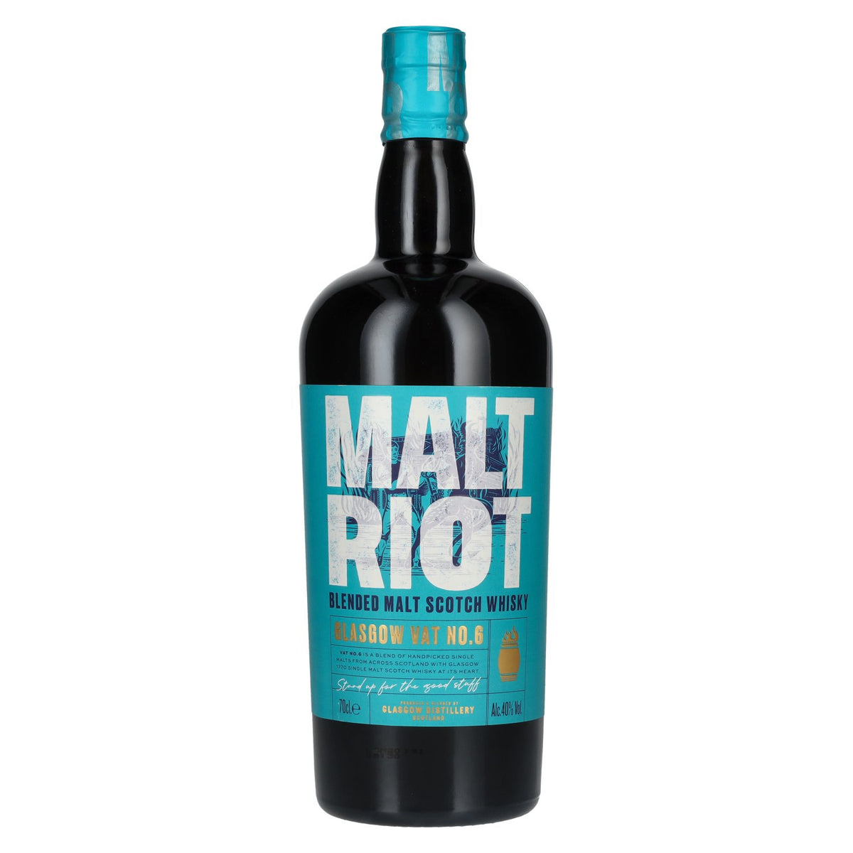 Glasgow MALT RIOT Blended Malt Scotch Whisky 40% vol. 0,7 l