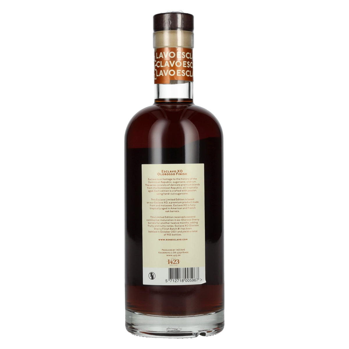 Ron Esclavo XO Oloroso Finish Lot n° 1 46 % vol. 0,7 l