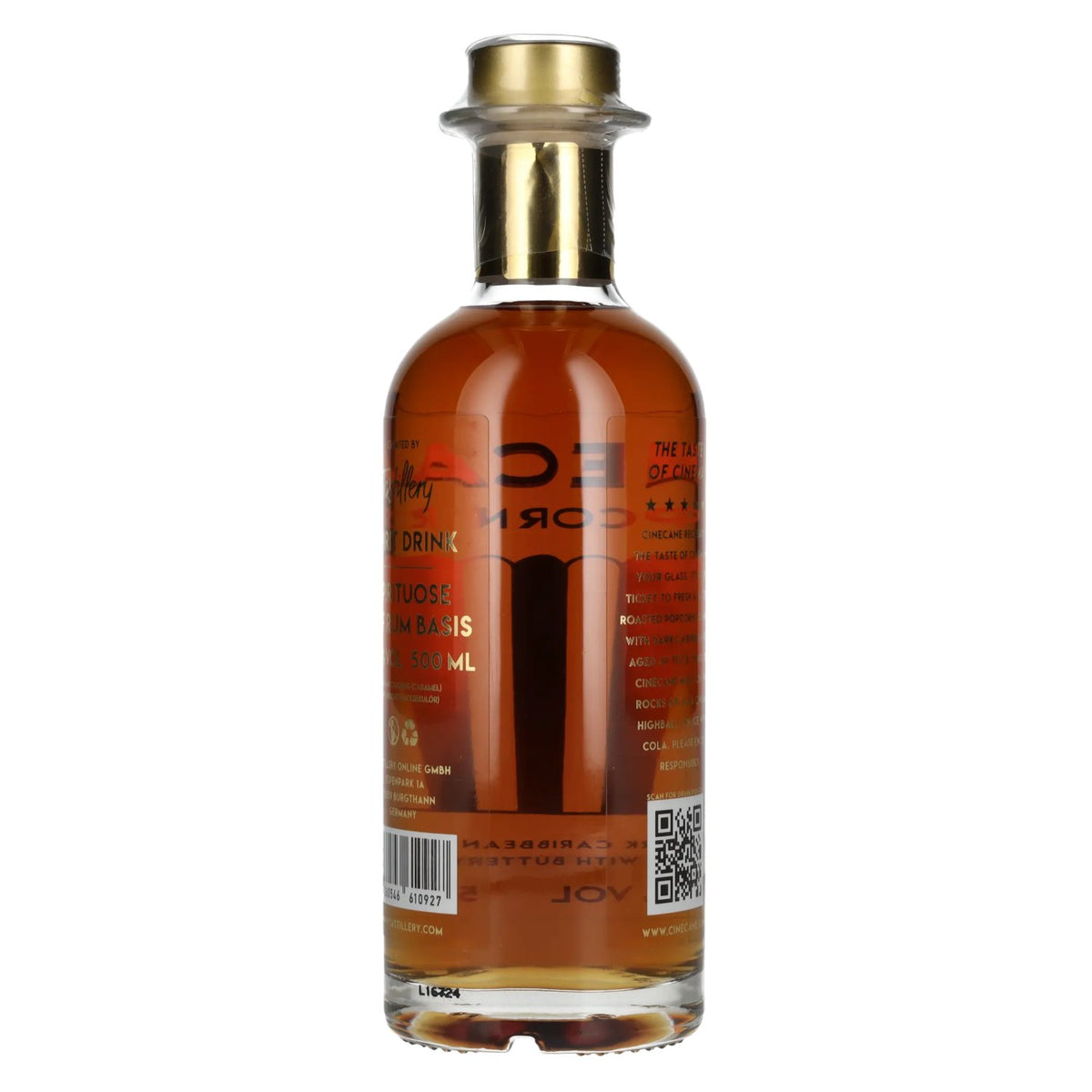 Cinecane 12 Gold POPCORN Rum 41,2% Vol. 0,5l