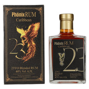 Phönix 23 Years Old Blended Caribbean Rum Black Design 40% Vol. 0,5l in Geschenkbox