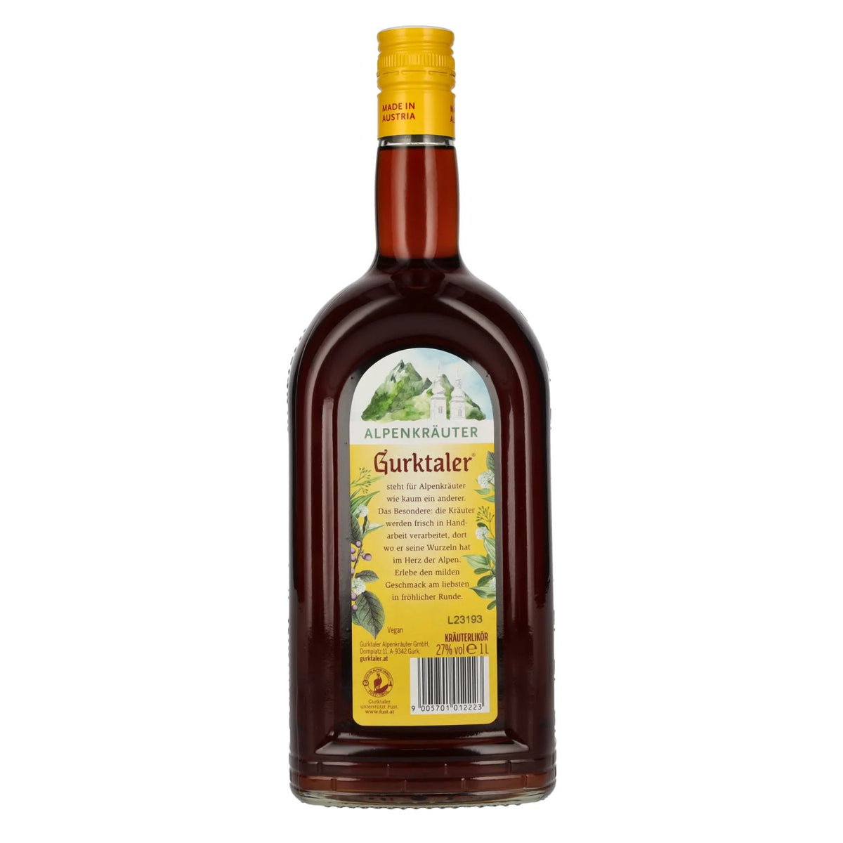 Gurktaler Alpine Herbs 27% vol. 1 litre