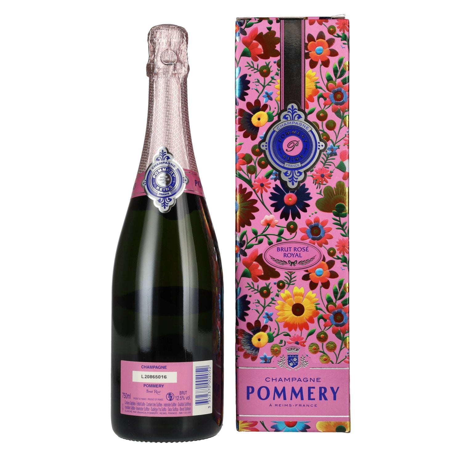 Pommery Brut Rosé Champagne 12,5% Vol. 0,75l in Geschenkbox
