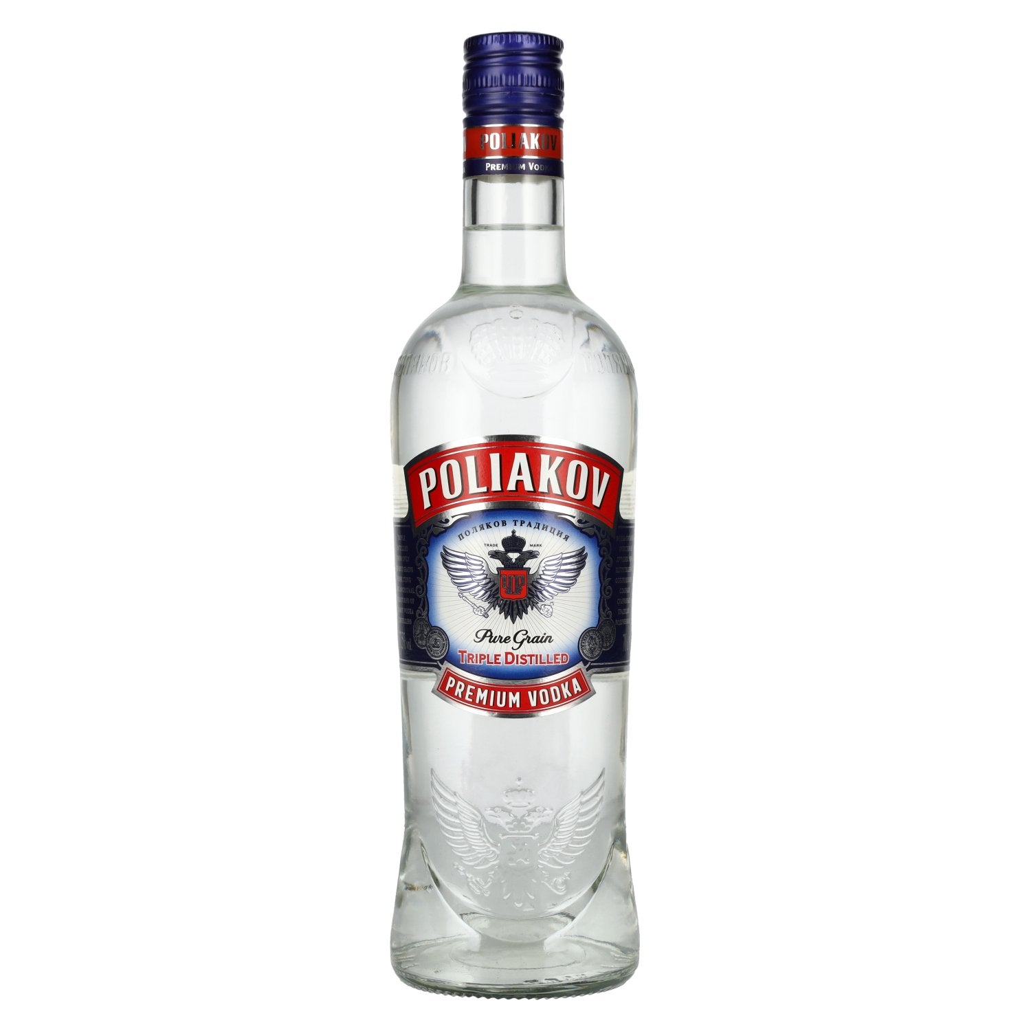 Poliakov Triple Gedistilleerde Premium Wodka 37,5% Vol. 0,7l