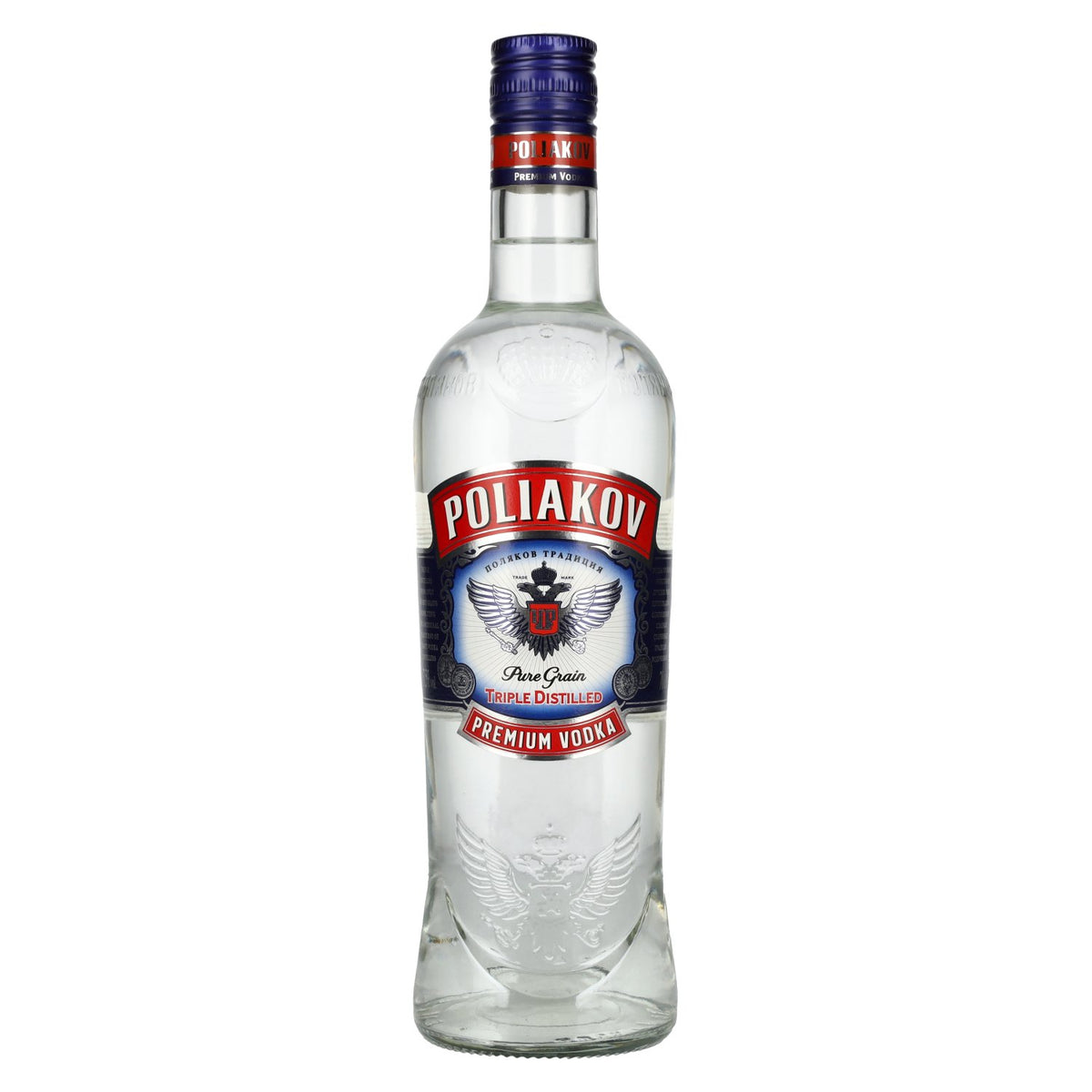 Vodka premium Poliakov triple distillation, 37,5 % vol., 0,7 l