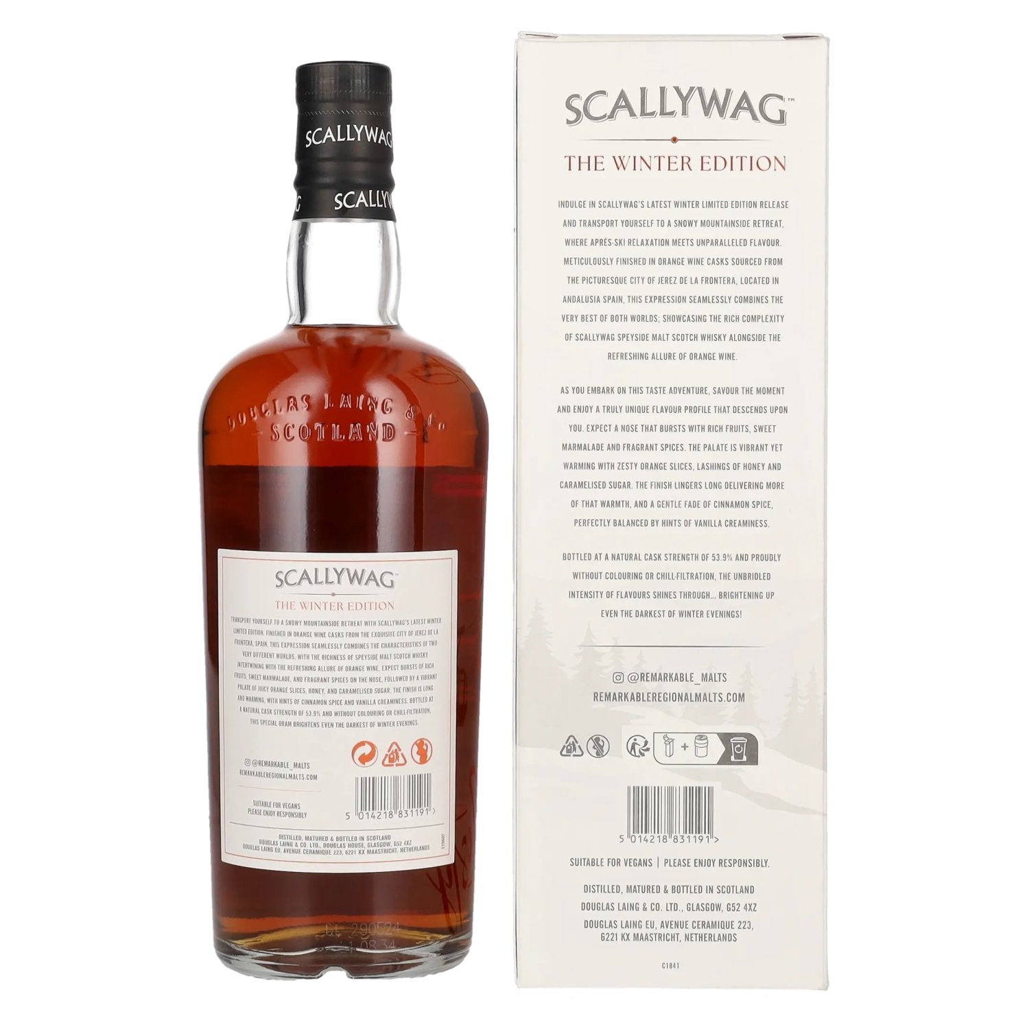 Douglas Laing SCALLYWAG The Winter Edition 53,9% Vol. 0,7l in Geschenkbox