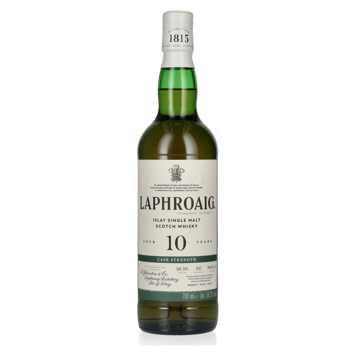 Laphroaig 10 Years Old Cask Strength Batch 17 58.3% vol. 0.7l