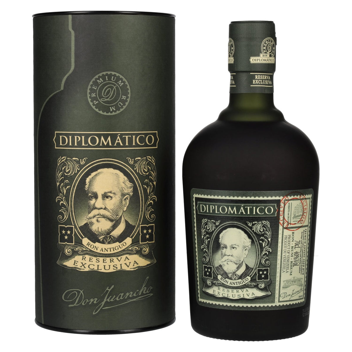 Diplomático RESERVA EXCLUSIVA Aged Rum 40% ABV 0.7l in a gift box