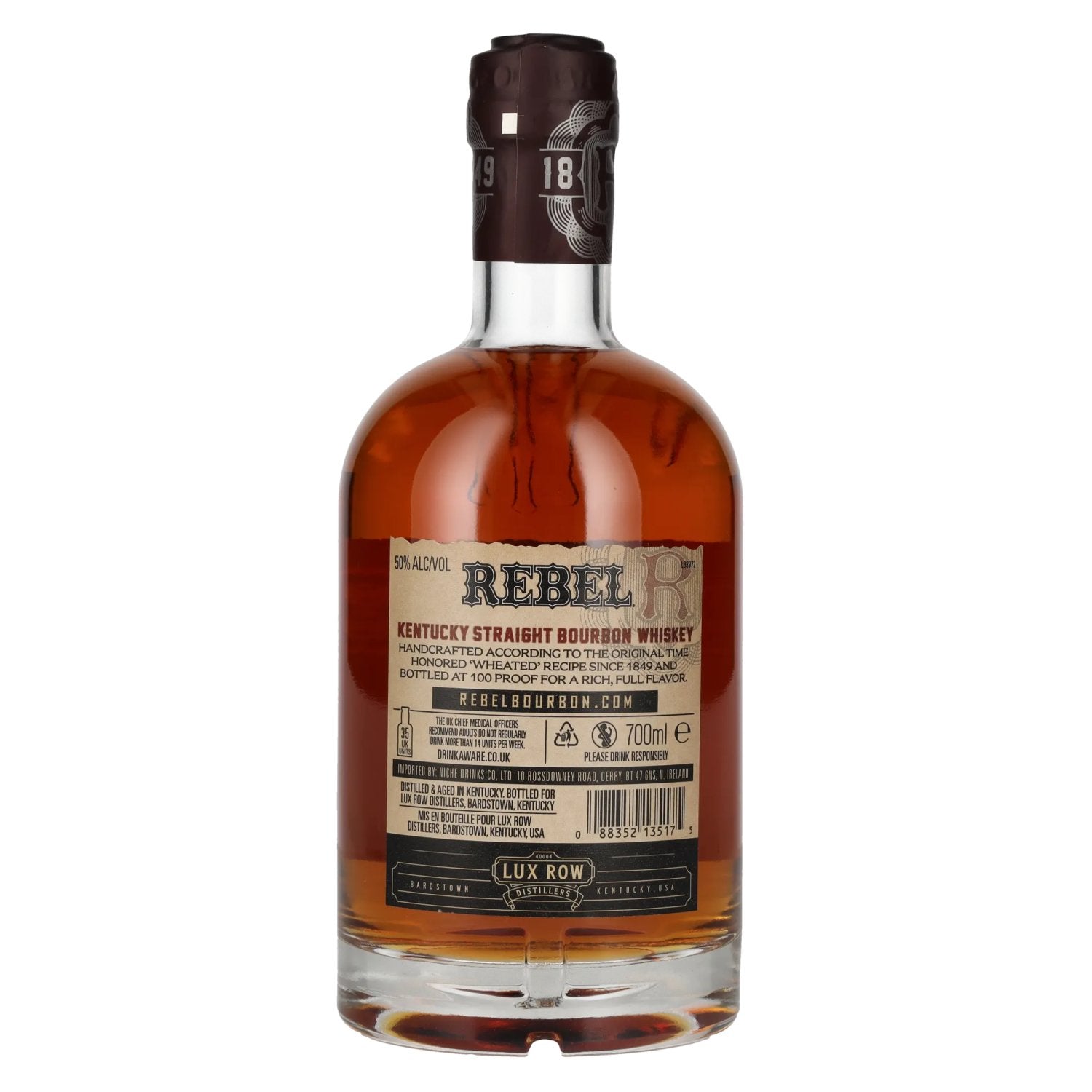 Rebel 100 PROOF Kentucky Straight Bourbon Whiskey 50% vol. 0,7l