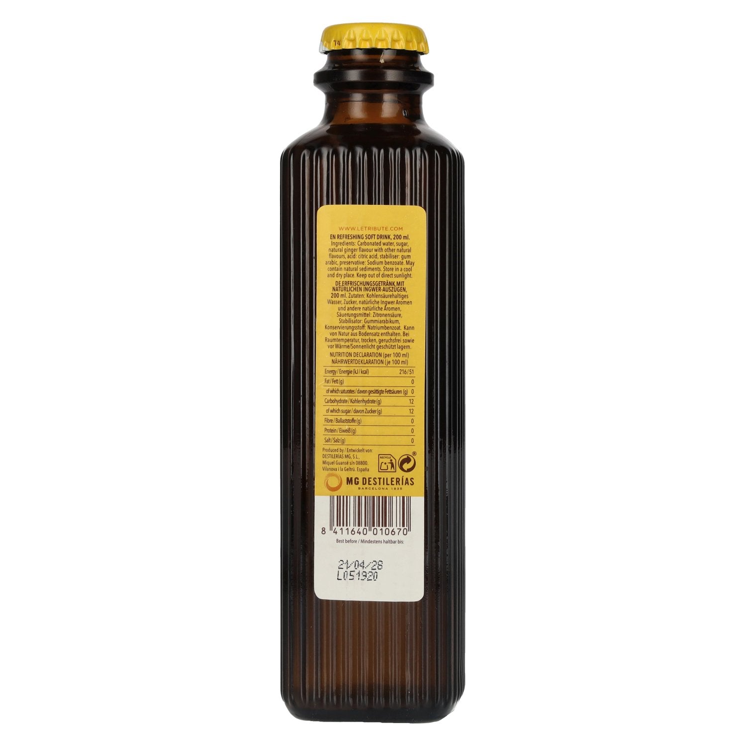 Le Tribute Ginger Beer 24 x 0.2 l