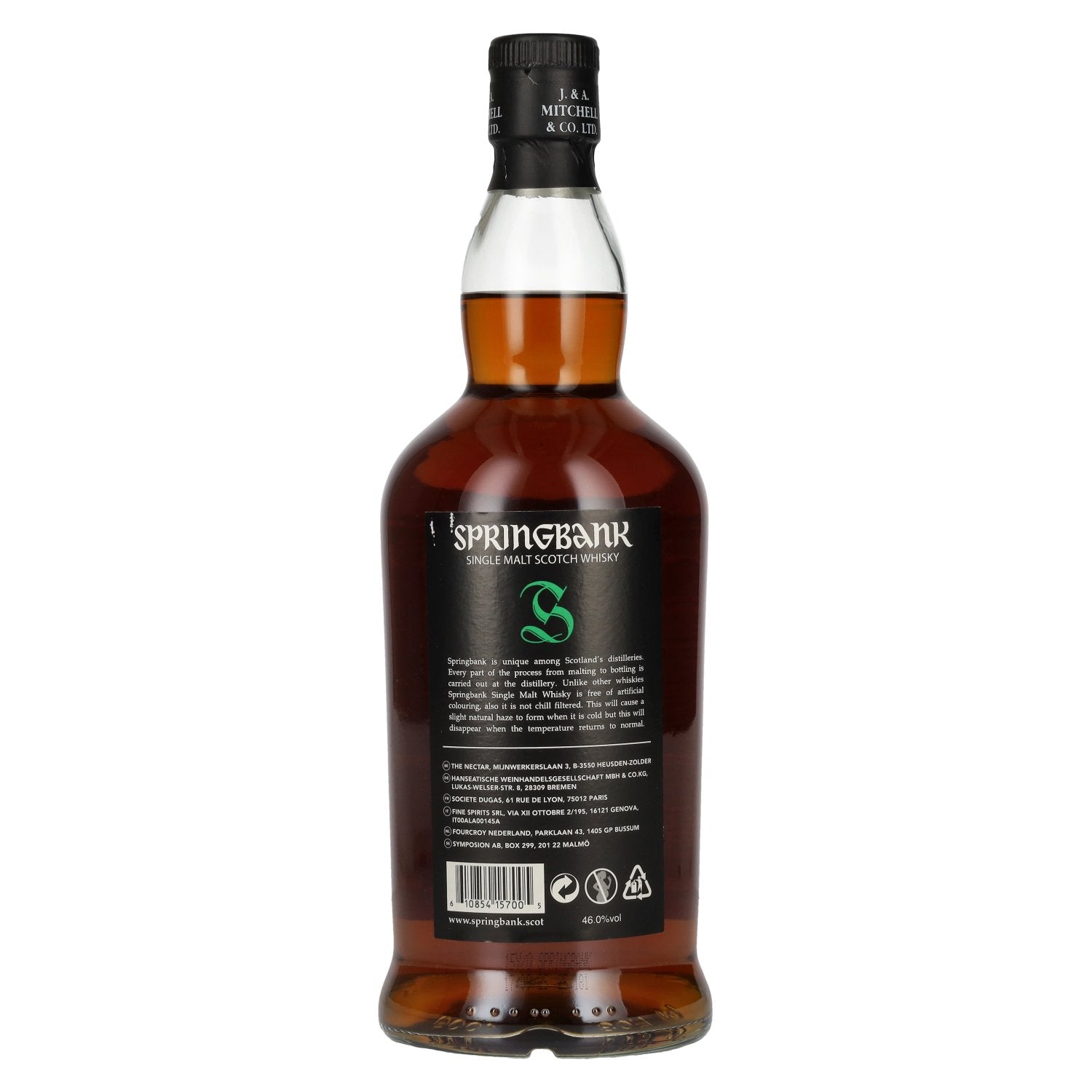 Springbank 15 Years Old Campbeltown Single Malt Scotch Whisky 46% Vol. 0,7l