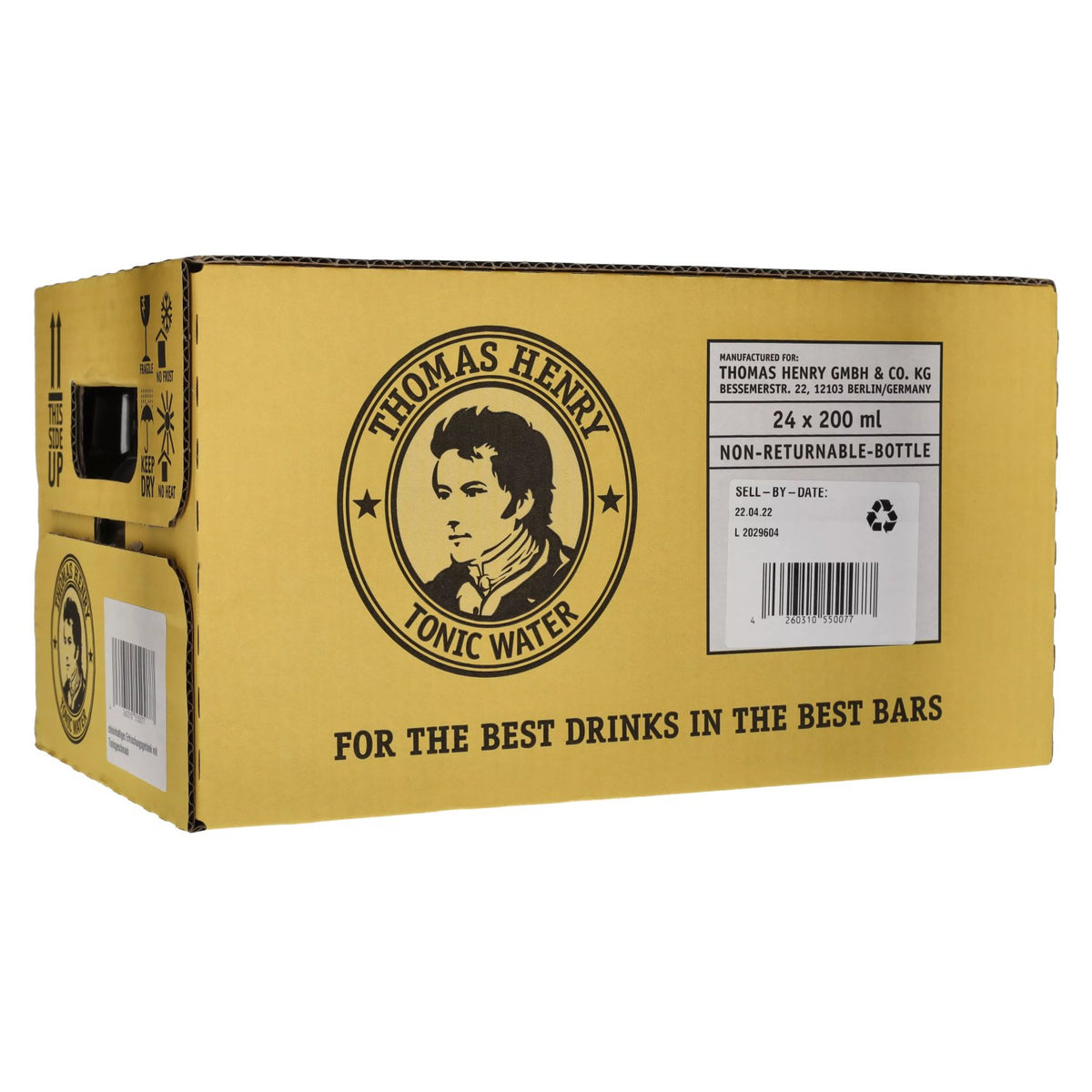 Eau tonique Thomas Henry, 24 x 0,2 l