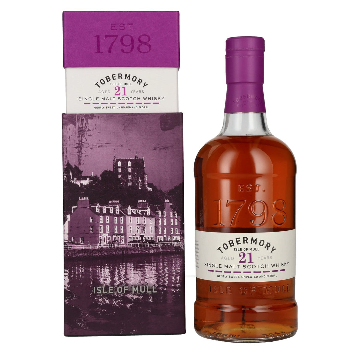 Tobermory 21 Years Old Single Malt Oloroso Cask Finish 46,3% vol. 0,7 l in geschenkverpakking
