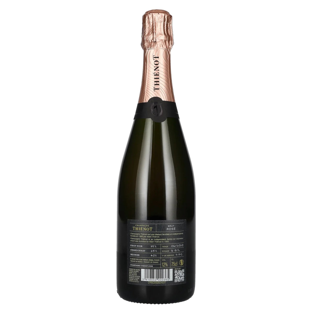 Thiénot Champagne Brut Rosé 12% vol. 0,75 l