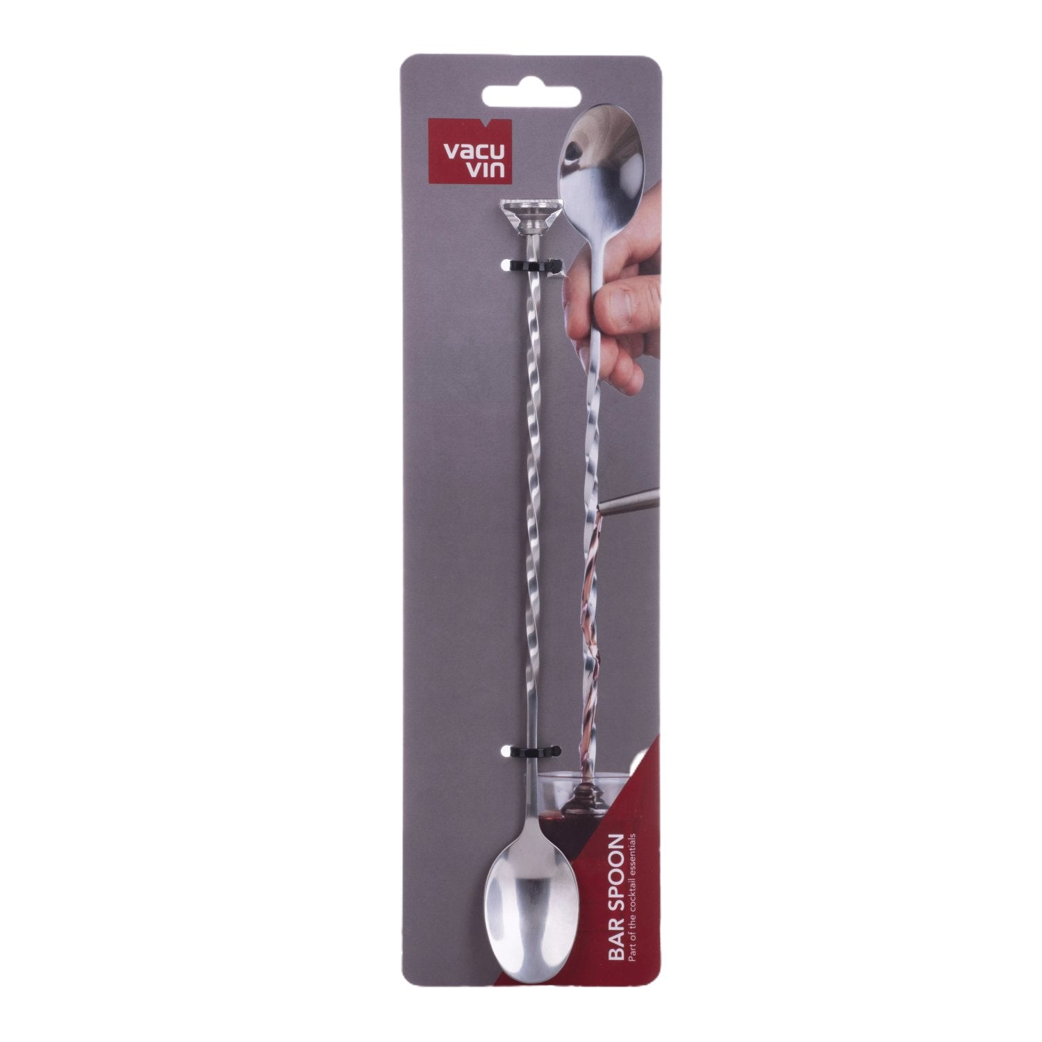 Vacu Vin barcocktaillepel metaal 27,7 cm 1 stuk