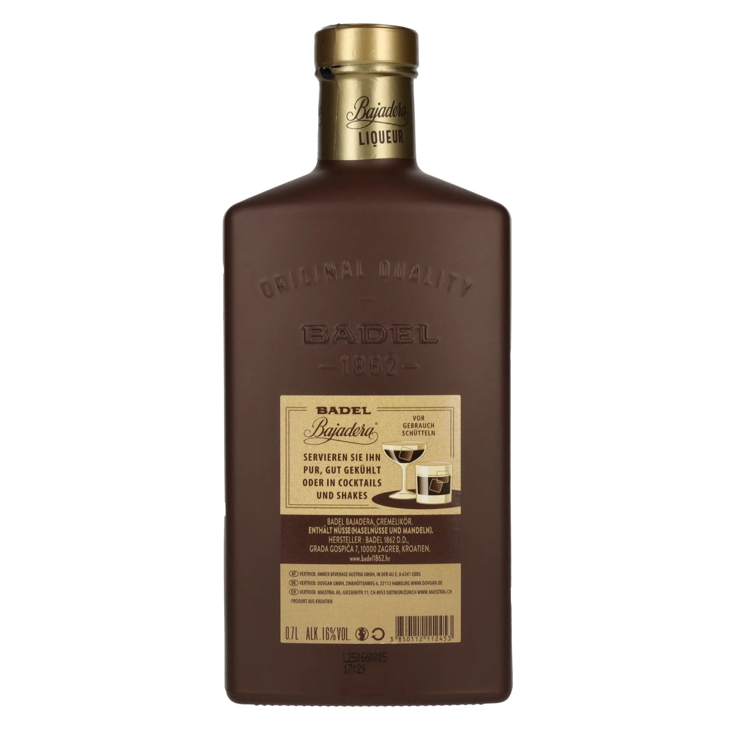 Badel Bajadera Cream Liqueur 16% Vol. 0,7l
