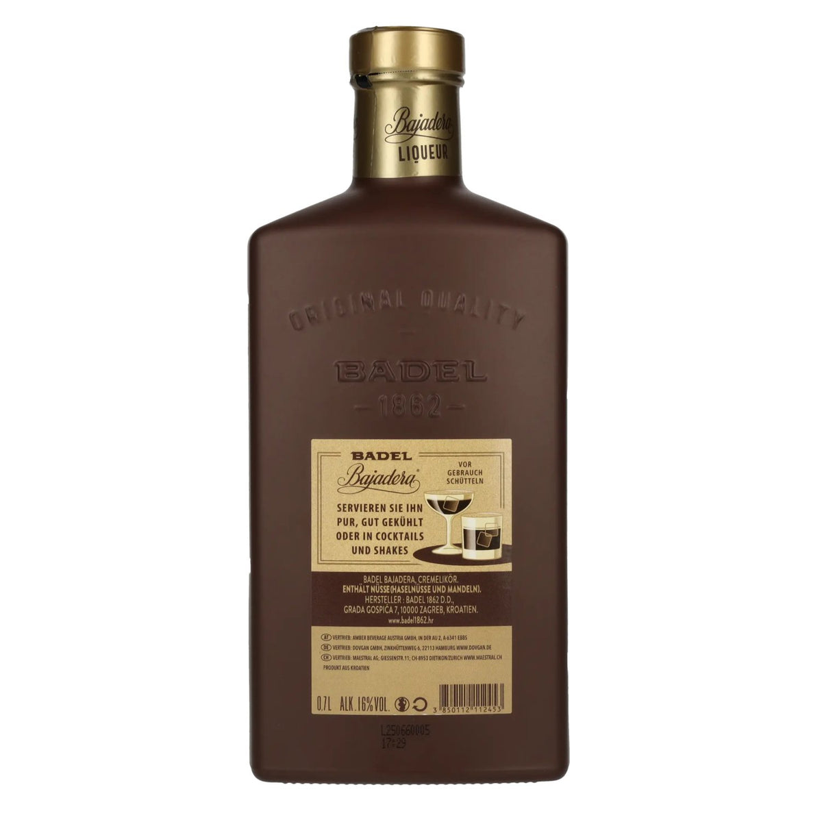 Badel Bajadera Cream Liqueur 16% Vol. 0,7l