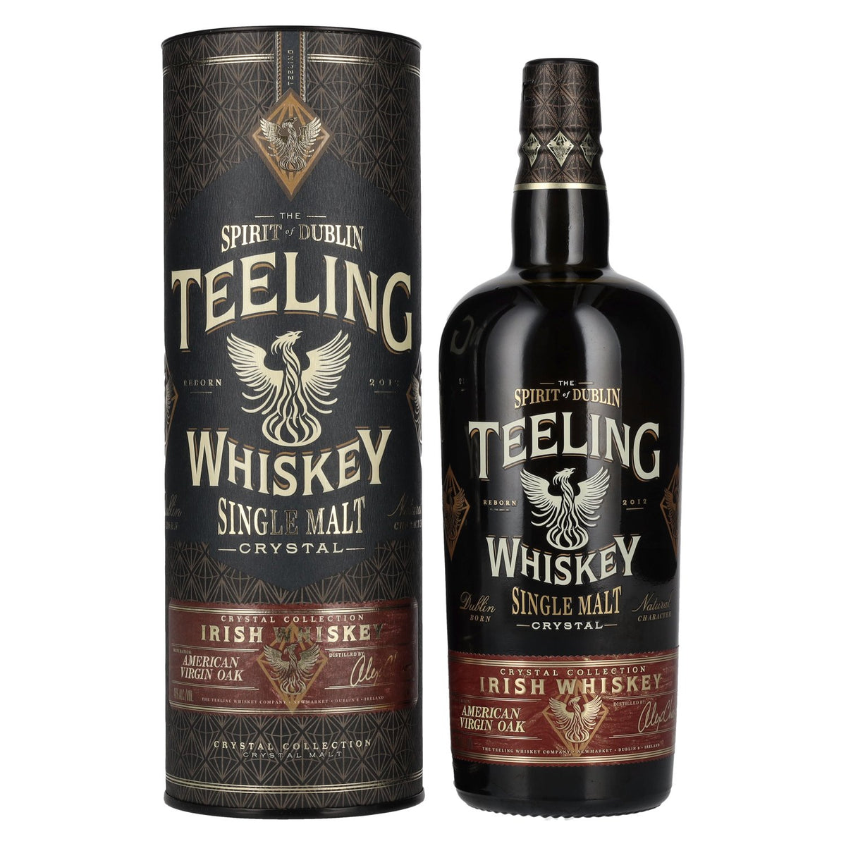 Teeling Whiskey SINGLE MALT CRYSTAL Irish Whiskey 46 % vol., 0,7 l, dans un coffret cadeau