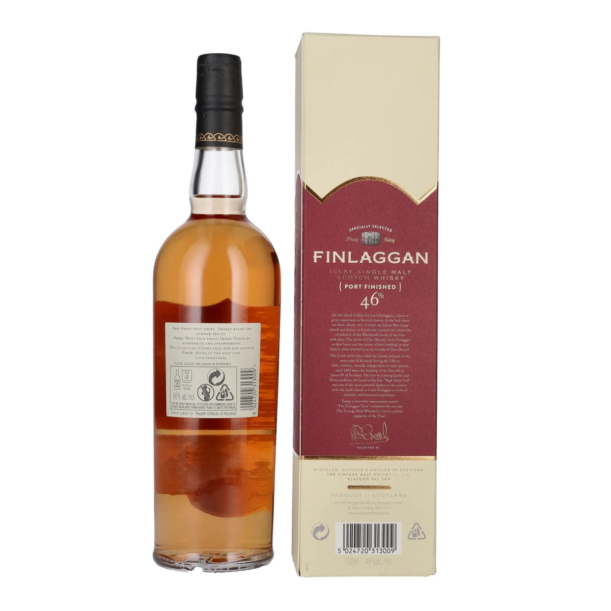 Finlaggan Port Wood Finished Single Malt Whisky 46% Vol. 0,7l in Geschenkbox