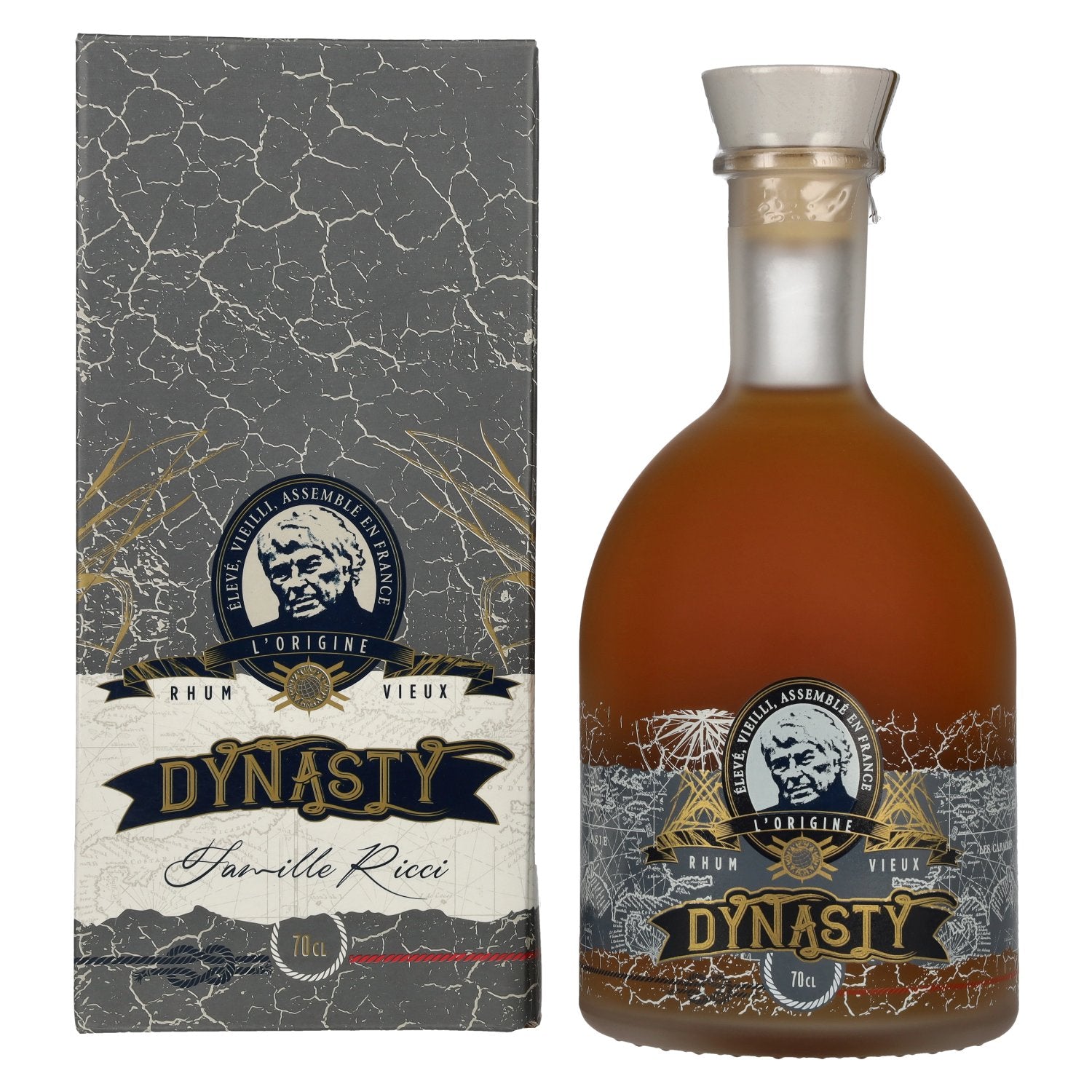 Famille Ricci DYNASTY Rhum Vieux 40% Vol. 0,7l in Geschenkbox