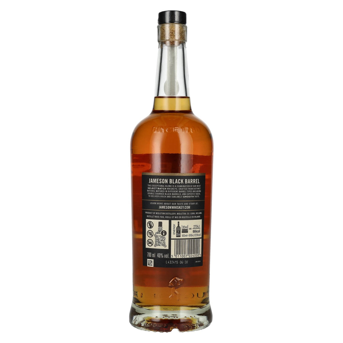 Jameson BLACK BARREL driemaal gedistilleerde Ierse whisky 40% vol. 0,7 l