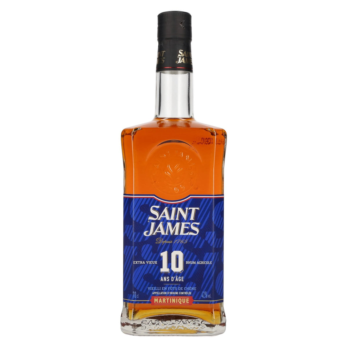Saint James 10 Years Old Extra Vieux Agricole Rhum, Martinique AOC, Limited Edition 2025, 42% vol., 0.7 l