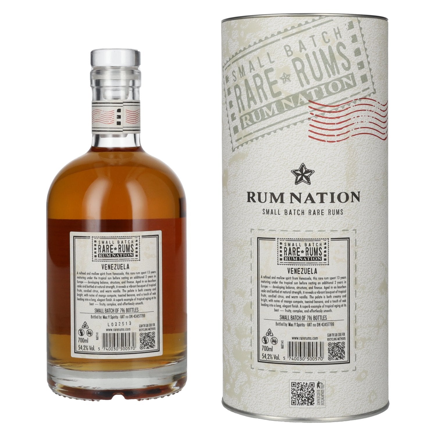 Rum Nation Rare Rums VENEZUELA 2010/2025 54,2% Vol. 0,7l in gift box