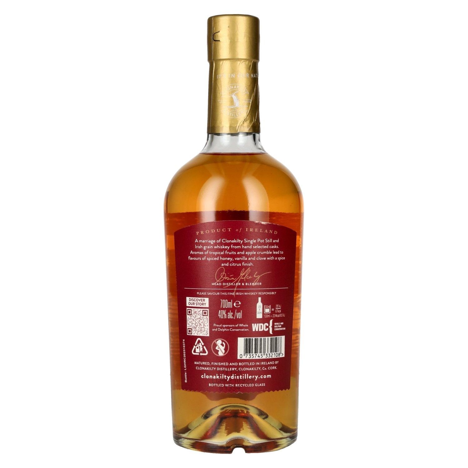 Clonakilty GALLEY HEAD Rhum Cask Matured Irish Whiskey 40% Vol. 0,7l