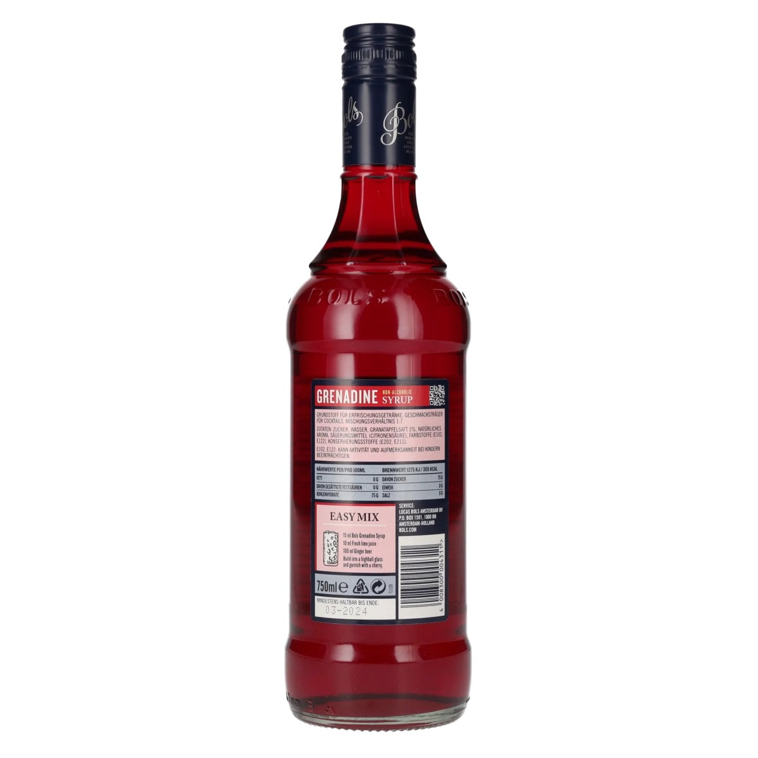 Bols Grenadine Syrup 0,75l