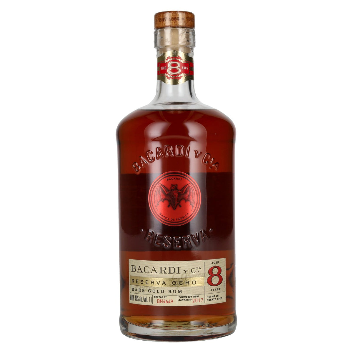 Bacardi 8 Años RESERVA OCHO Rare Gold Rum 40% Vol. 1l