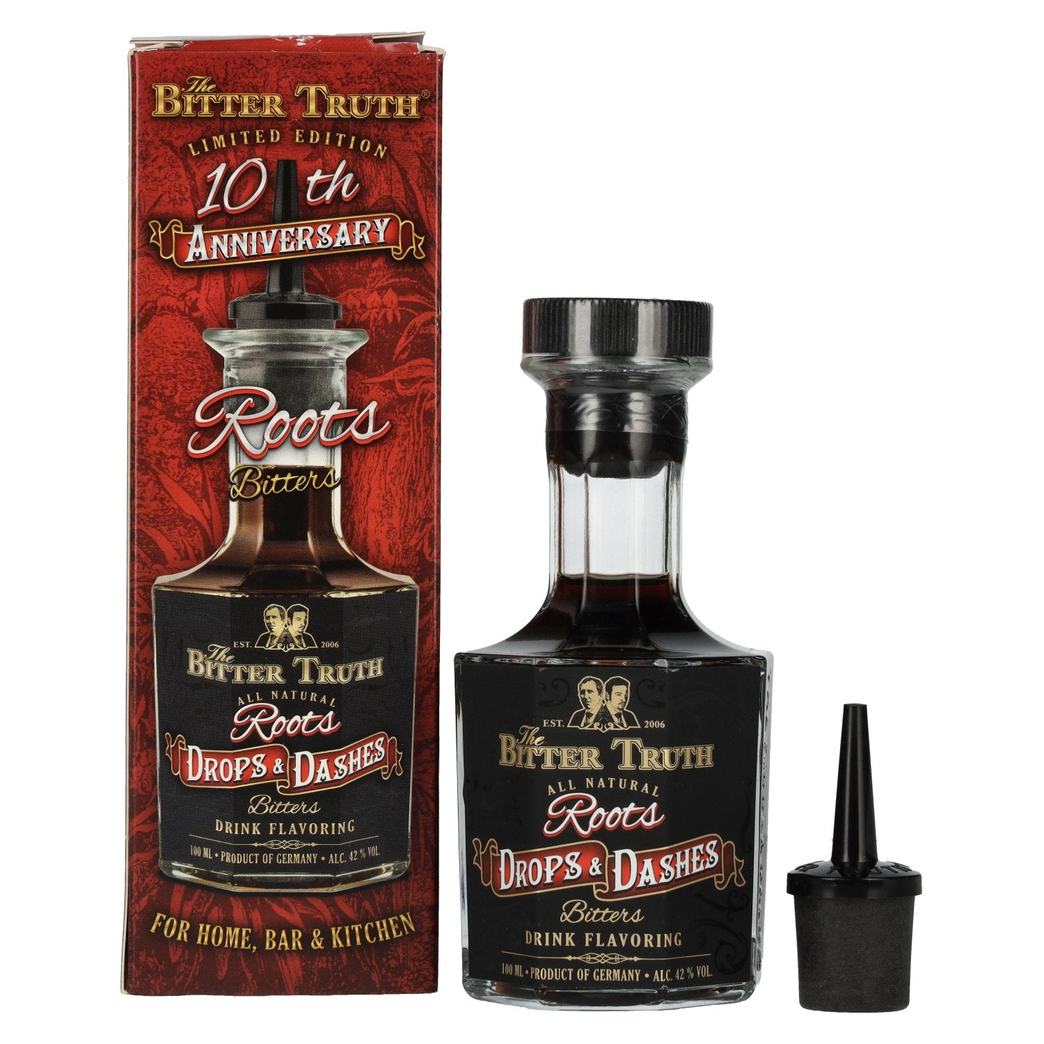 The Bitter Truth Roots Drops & Dashes Bitters 10th Anniversary Limited Edition 42% Vol. 0,1l in Geschenkbox
