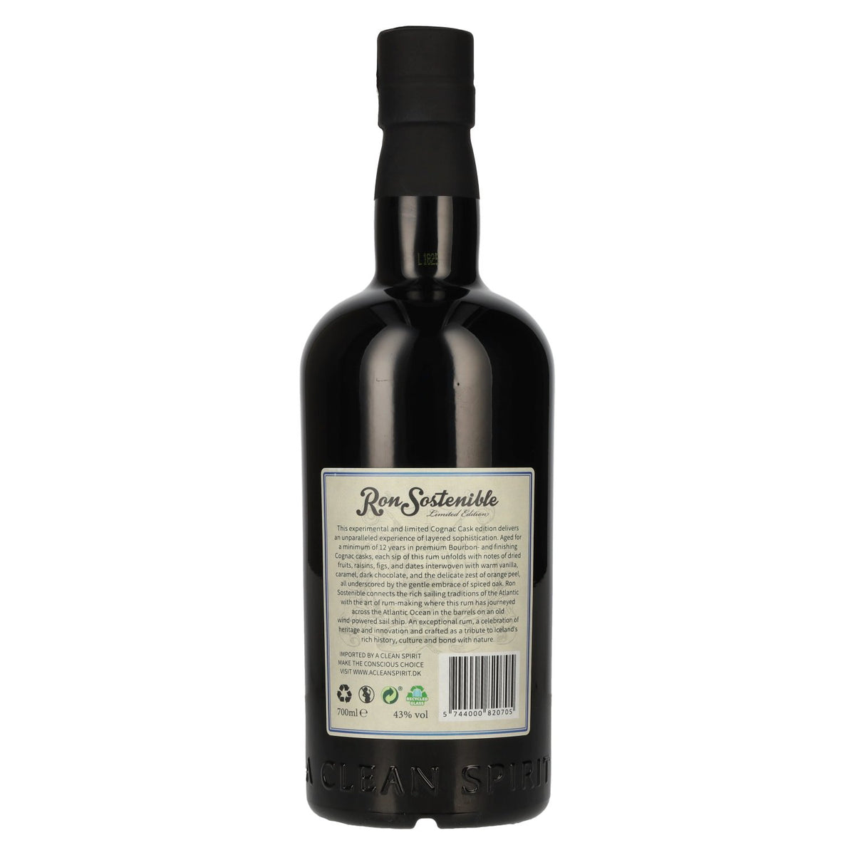 Ron Sostenible 12 Years Old Experimental Cognac Cask 43% vol. 0.7 l