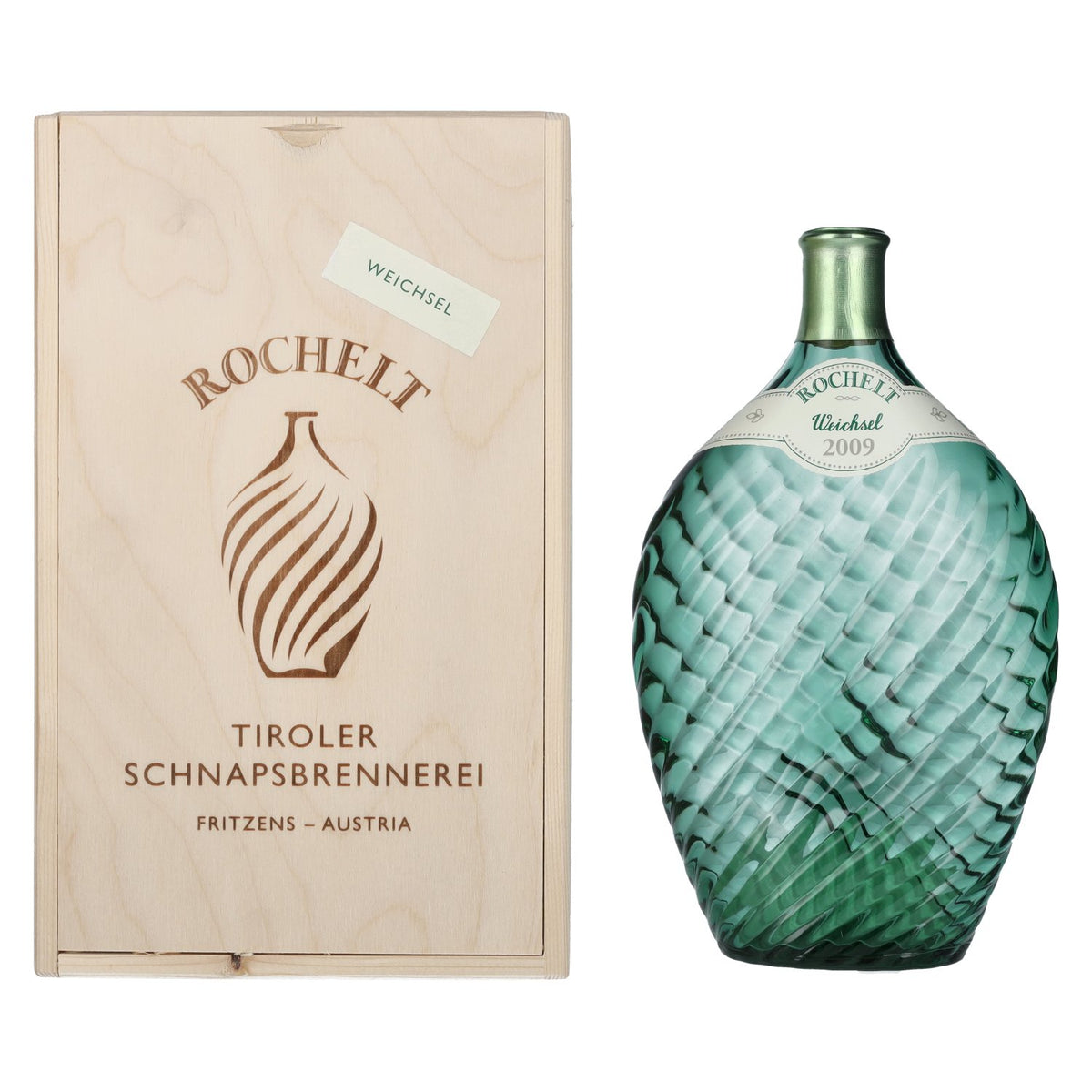 Rochelt Weichsel 2009, 50 % vol., 0,7 l, dans une caisse en bois