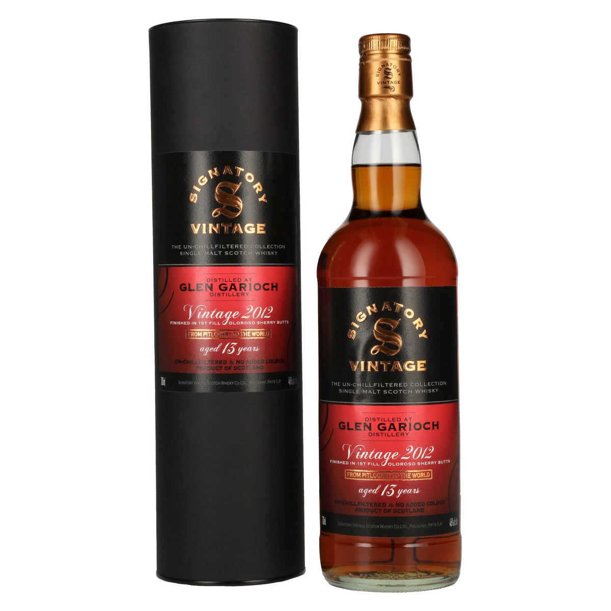 Signatory Vintage GLEN GARIOCH 13 Years Old The Un-Chillfiltered 2012 46% Vol. 0,7l in Geschenkbox