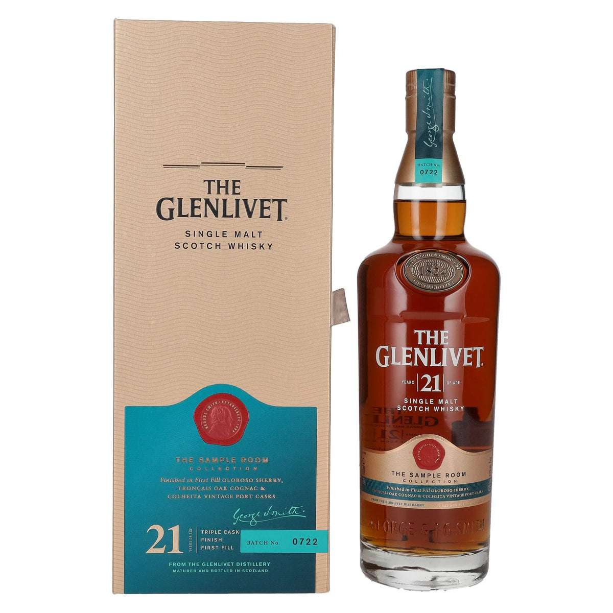 The Glenlivet 21 Years Old THE SAMPLE ROOM COLLECTION Single Malt Scotch Whisky 43% vol. 0.7 l in a gift box
