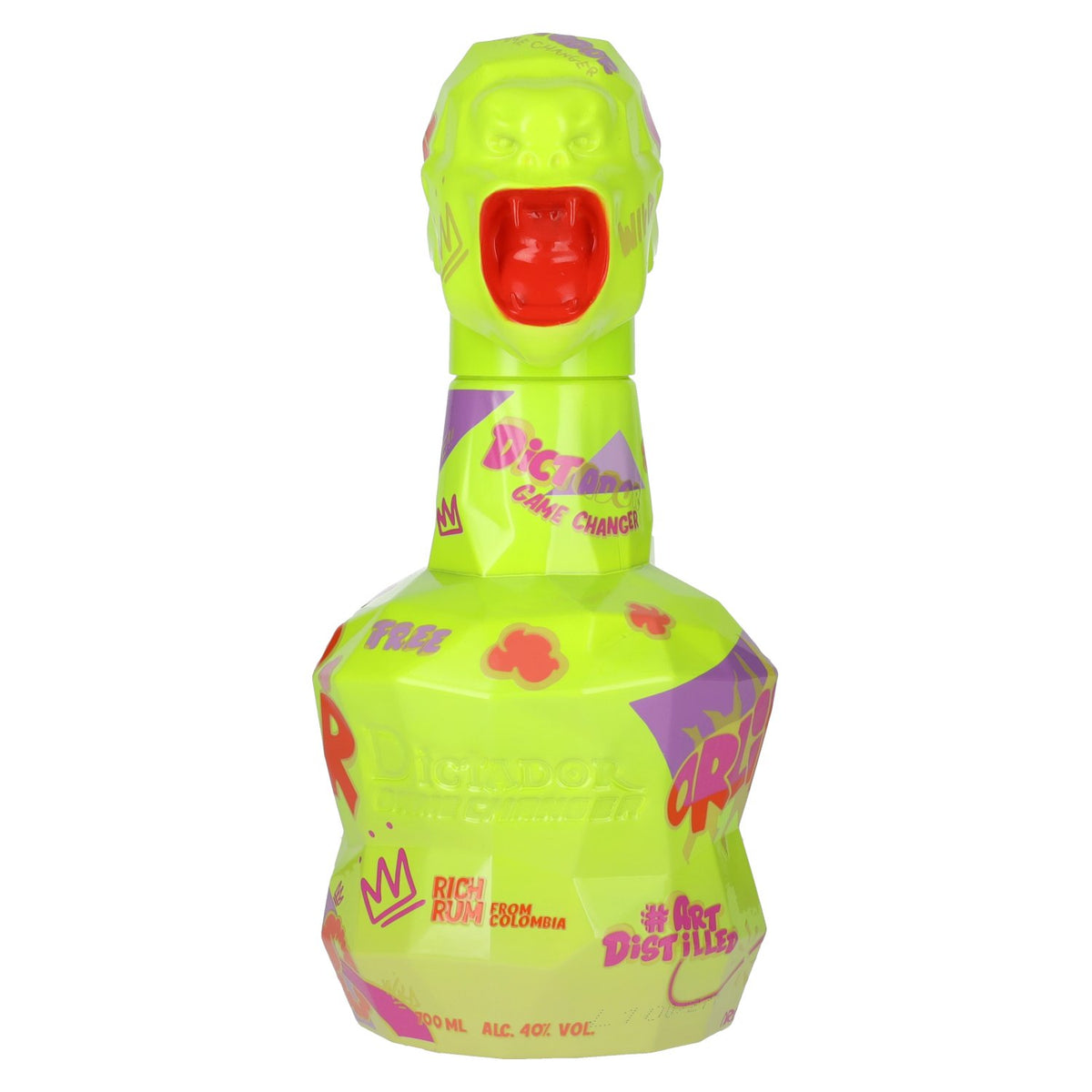 Dictador GAME CHANGER NEON &amp; YELLOW Rhum colombien 40 % vol. 0,7 l