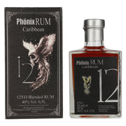 Phönix 12 Years Old Blended Caribbean Rum Black Design 40% Vol. 0,5l in Geschenkbox