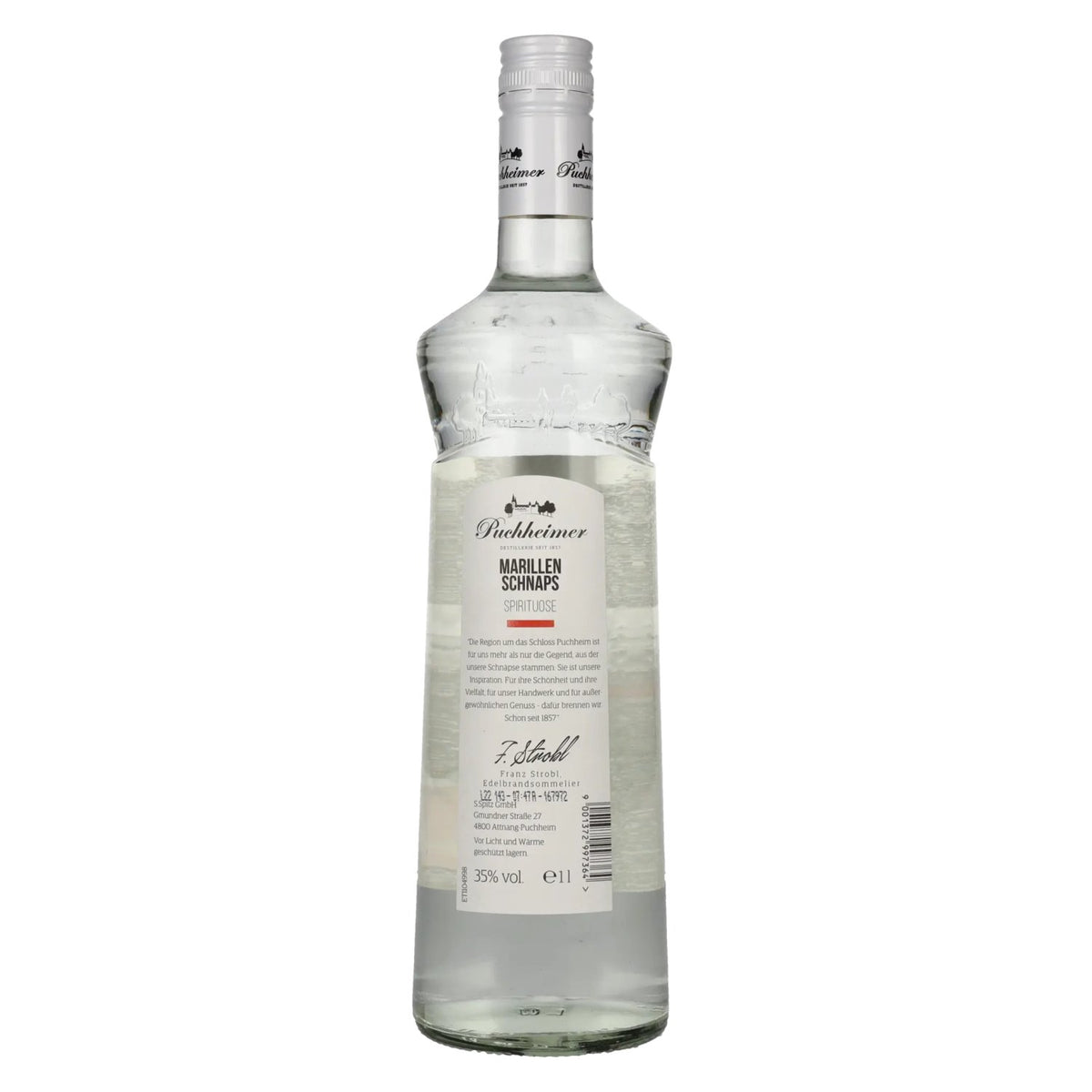 Puchheimer Apricot Schnapps 35% ABV 1 litre