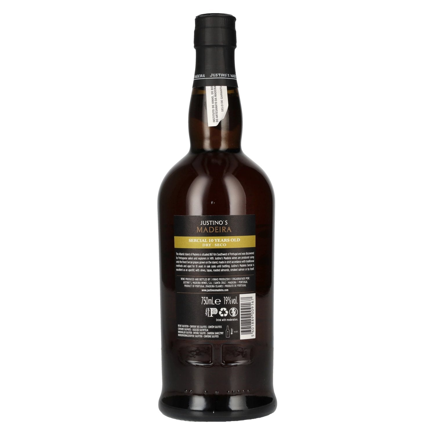 Justino's Madeira 10 Years Old SERCIAL 19% Vol. 0,75l