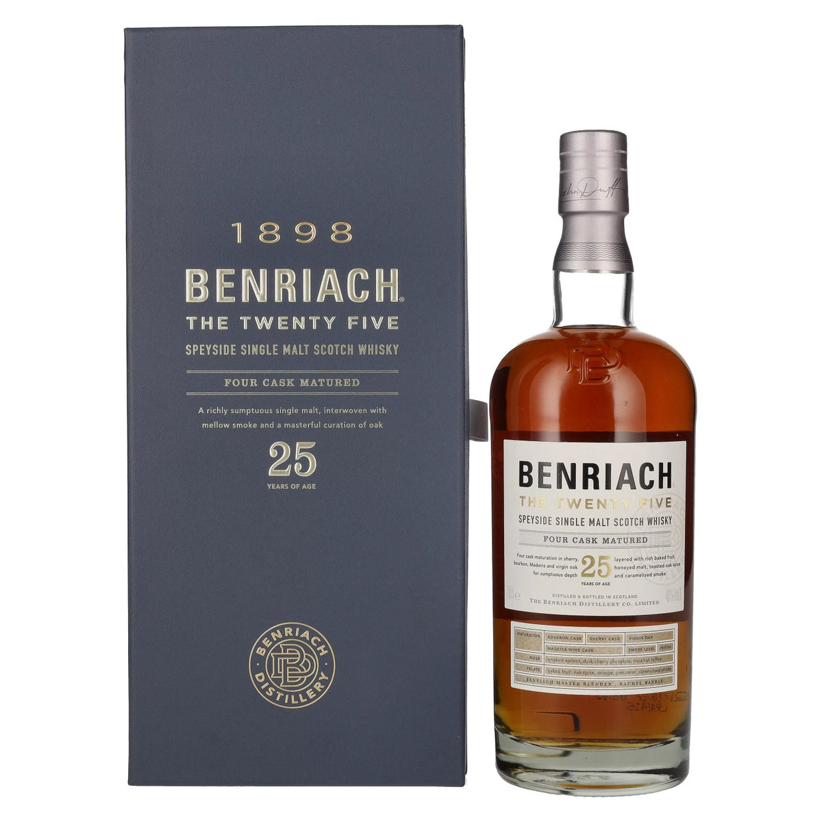 Benriach THE TWENTY FIVE Single Malt Four Cask Matured 46% Vol. 0,7l in gift box