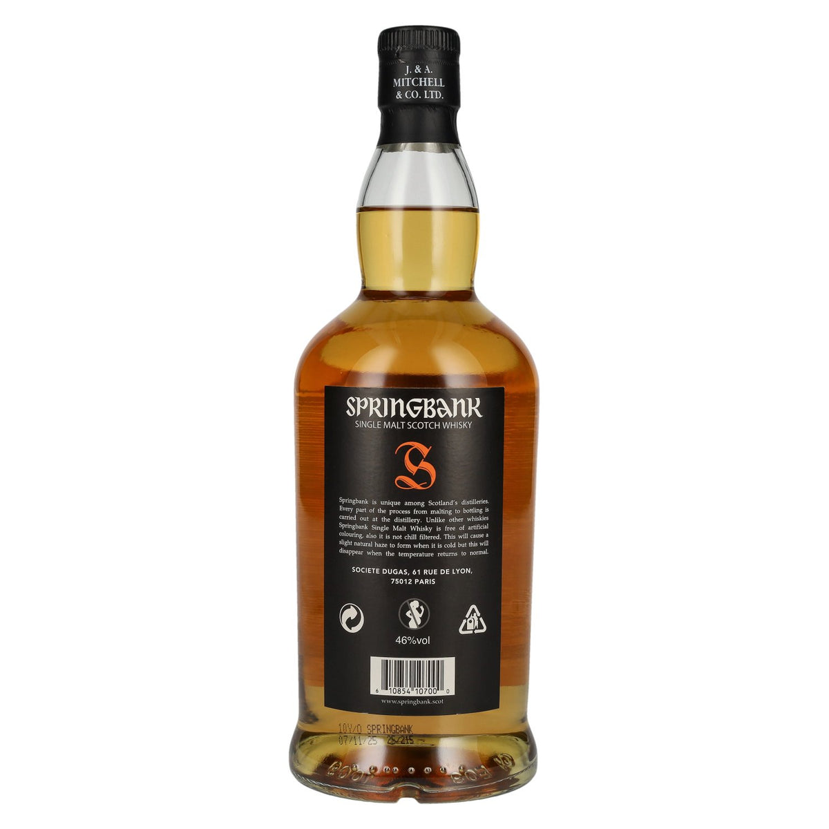 Springbank 10 Years Old Campbeltown Single Malt Scotch Whisky 46% vol. 0,7 l