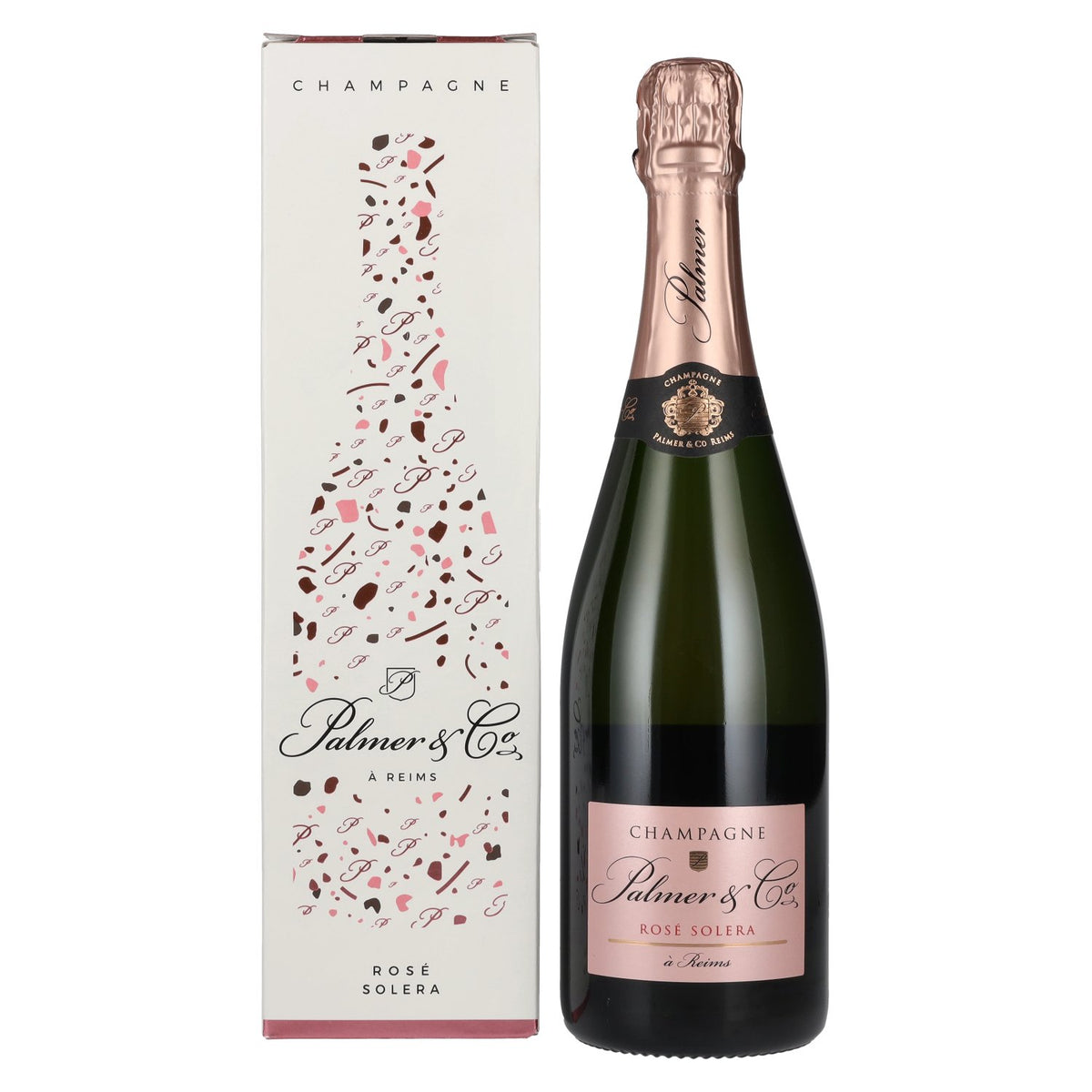 Palmer &amp; Co Champagne Rosé Solera Brut 12% vol. 0,75 l in geschenkverpakking