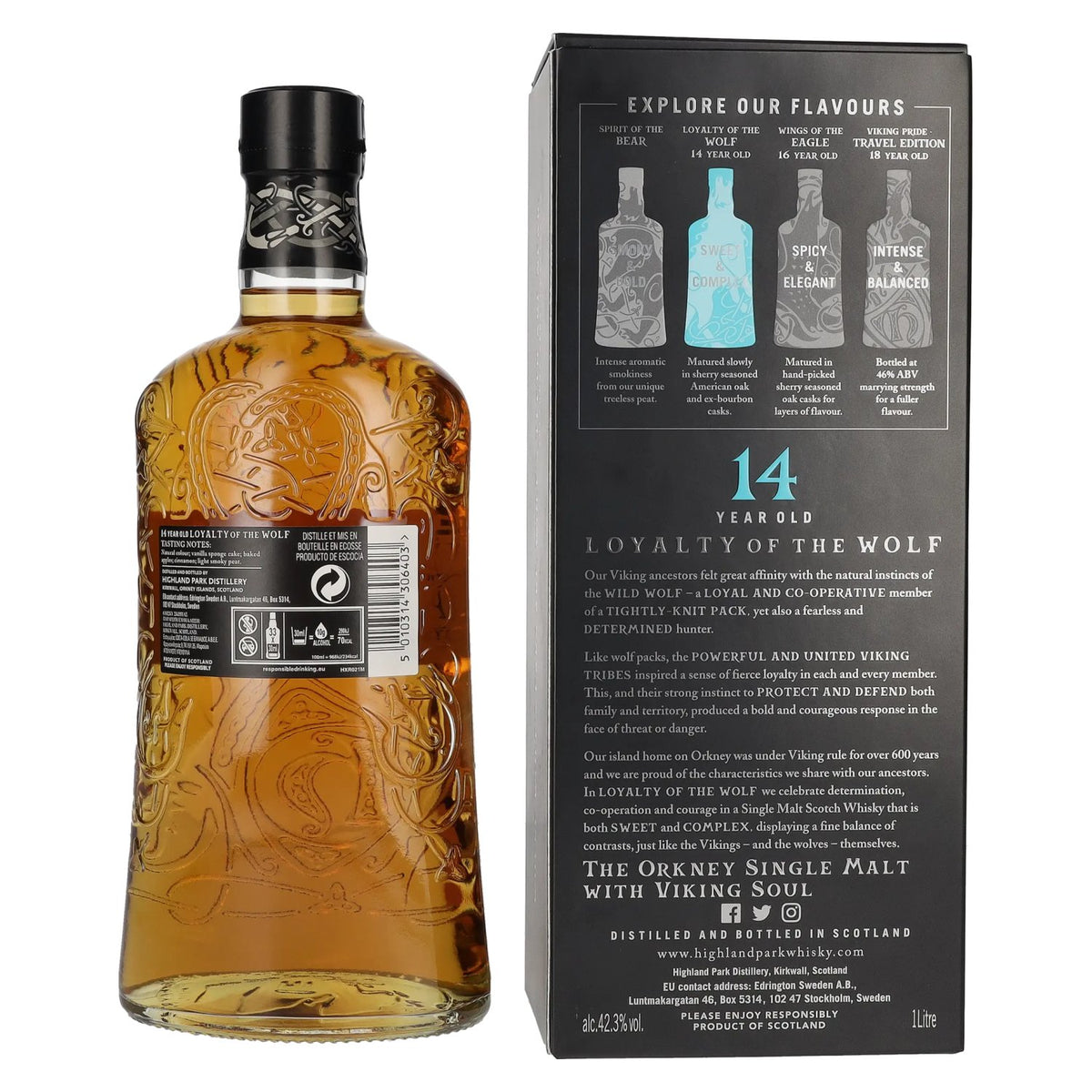 Highland Park 14 Years Old LOYALTY OF THE WOLF 42,3% Vol. 1l in Geschenkbox