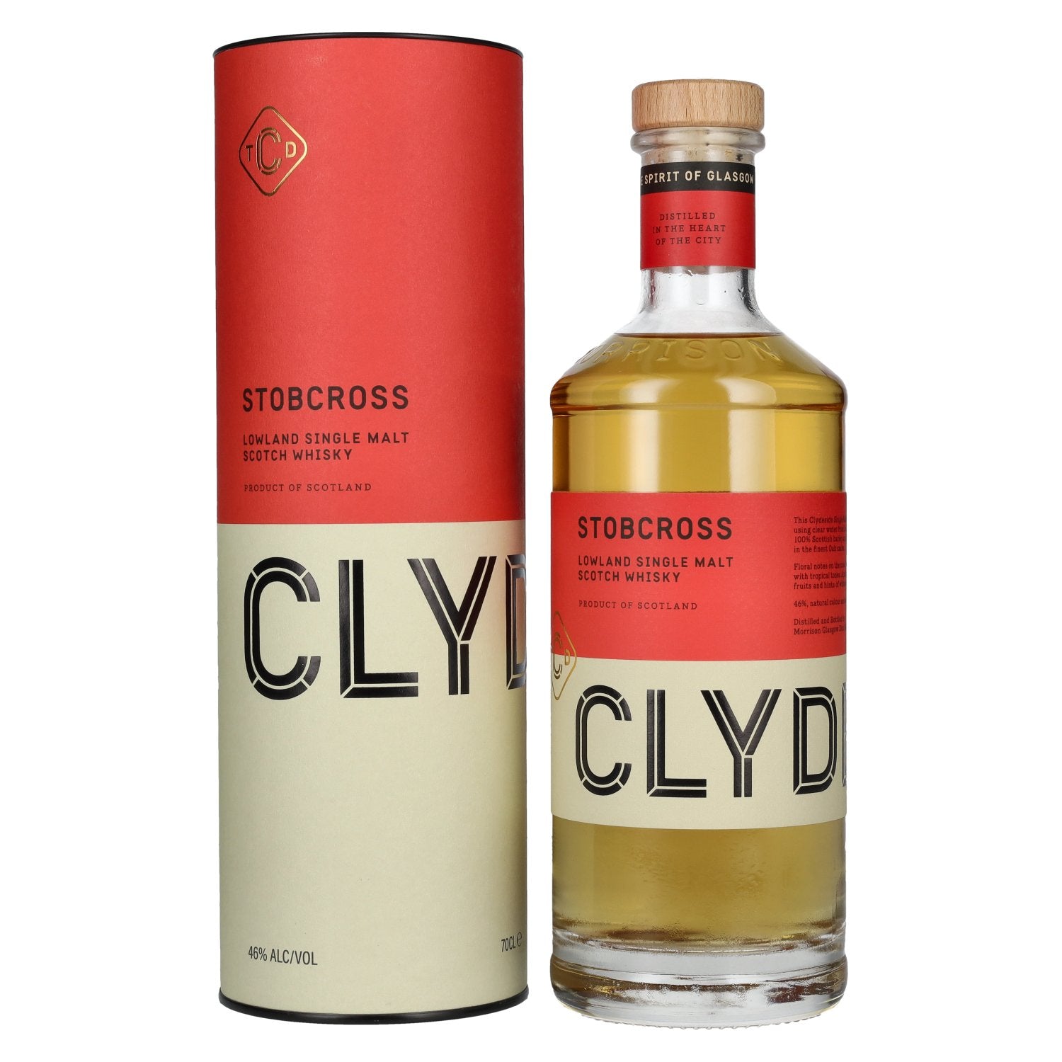 Clydeside STOBCROSS Lowland Single Malt 46% Vol. 0,7l in Geschenkbox