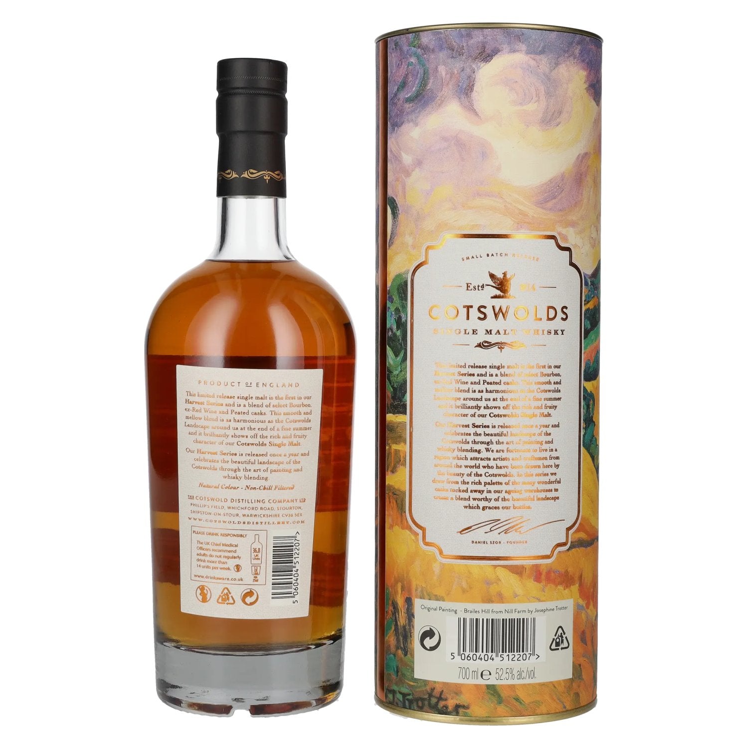 Cotswolds GOLDEN WOLD The Harvest Series Batch 01/2022 52,5% Vol. 0,7l in gift box