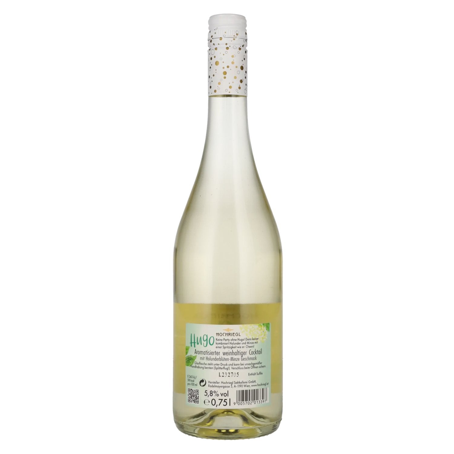Hochriegl Hugo Wine-Spritz Elderflower Mint 5,8% Vol. 0,75l