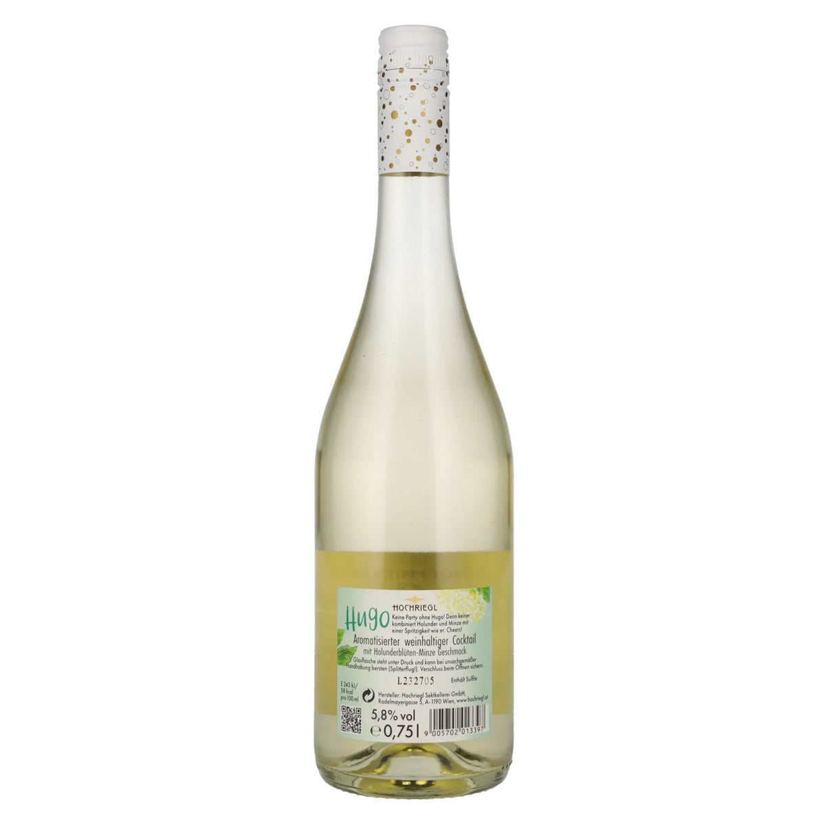 Hochriegl Hugo Wine-Spritz Elderflower Mint 5,8% Vol. 0,75l