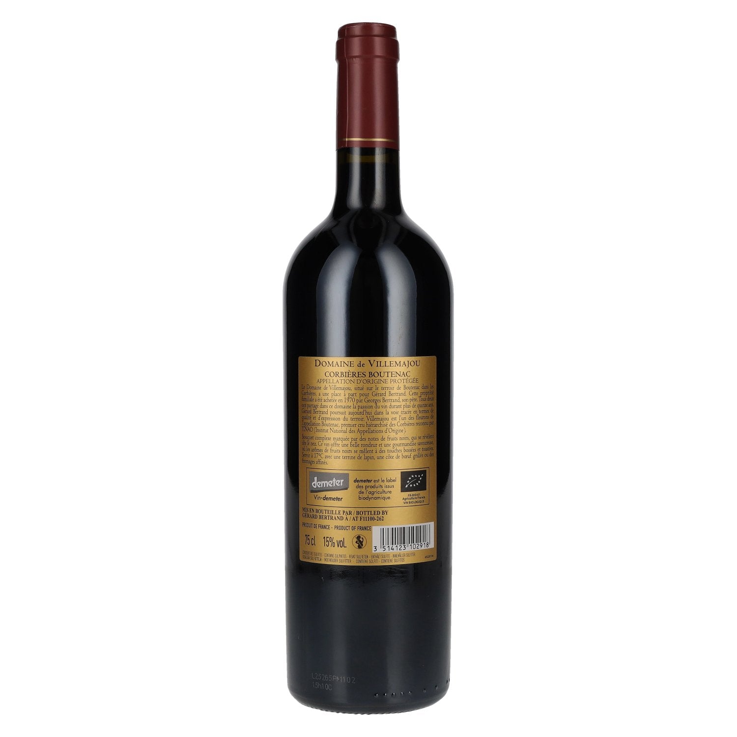 Gérard Bertrand CORBIÈRES BOUTENAC Domaine De Villemajou Rouge 2023 15% Vol. 0,75l