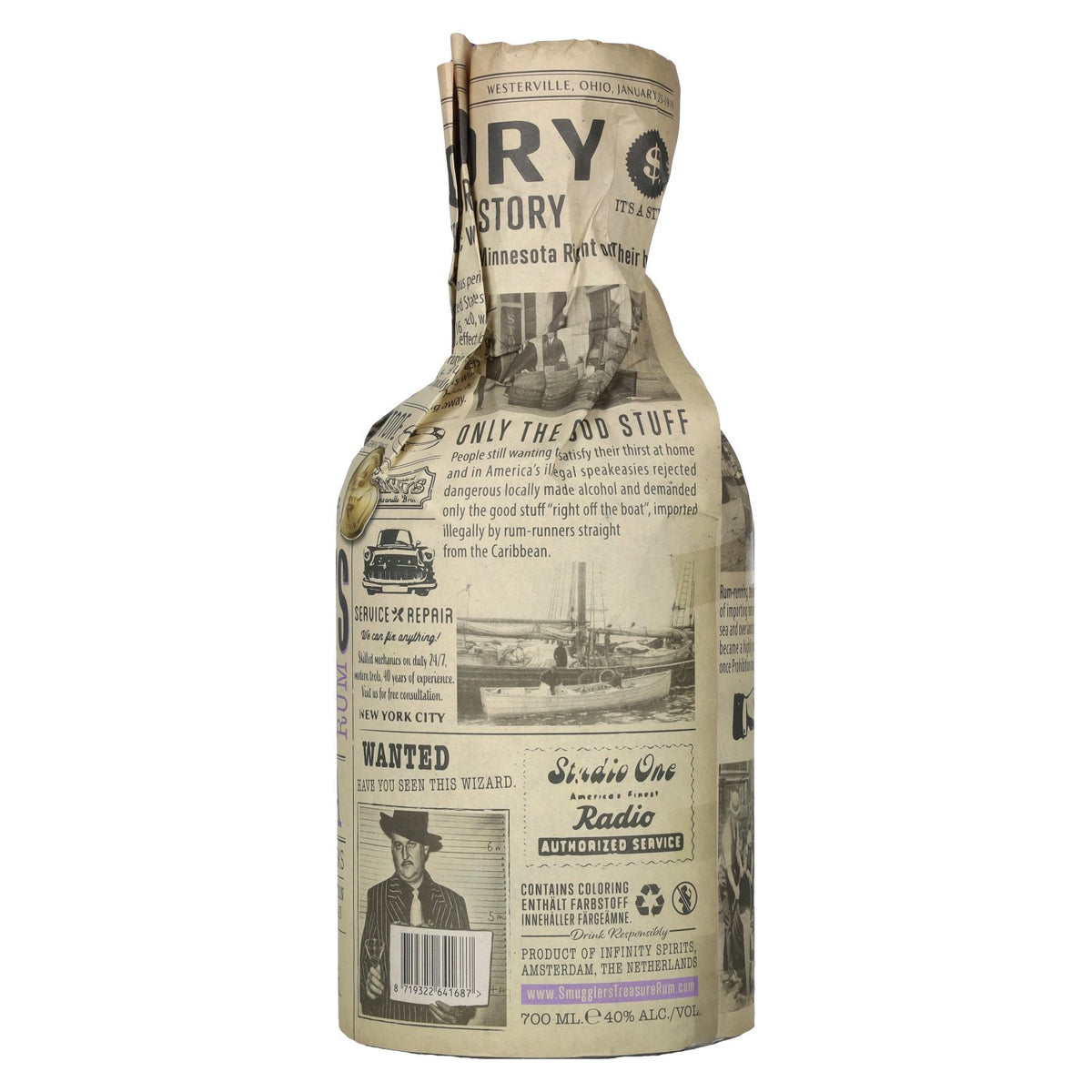 Smuggler's Treasure JAMAICA Rhum vieilli d'origine unique 40 % vol. 0,7 l